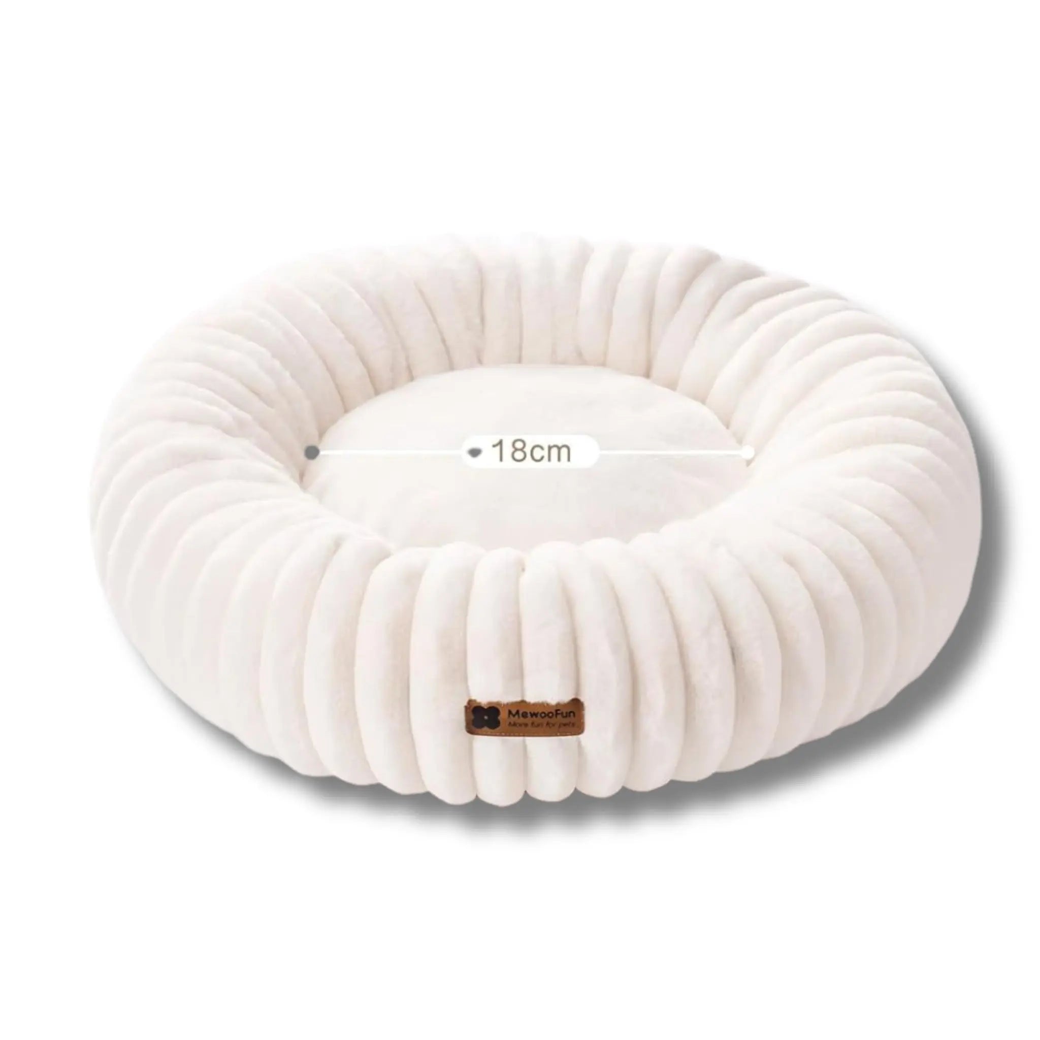 MEWOOFUN Calming Donut Dog Bed
