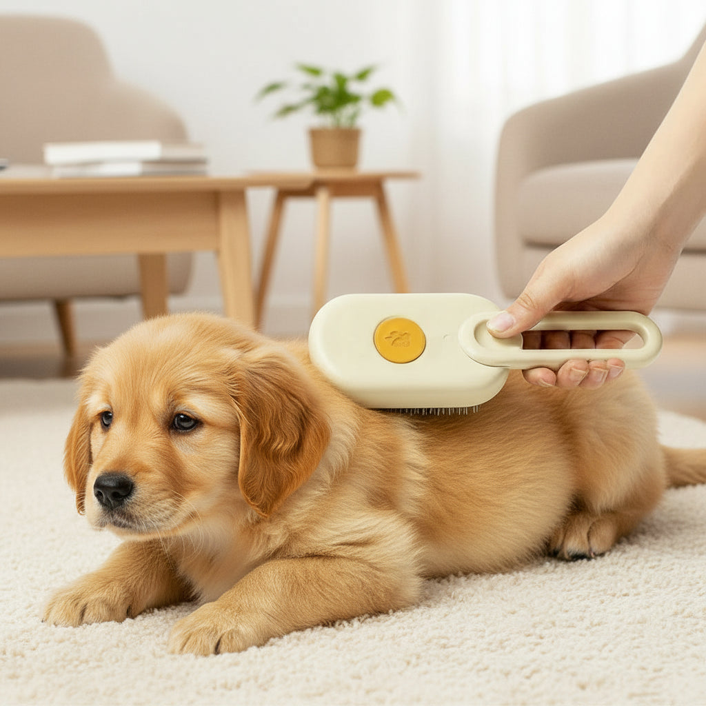 Paws Furfinity 1 3-in-1 Rechargeable Steam Pet Grooming Brush